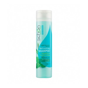 شامپو طراوت‌بخش شون مدل Green Tea & Mint مناسب موهای چرب و دارای شوره حجم 400ml