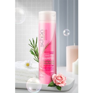 شامپو تقویت‌کننده و ضد ریزش شون مدل Rose & Rosemary مناسب انواع مو حجم 400ml