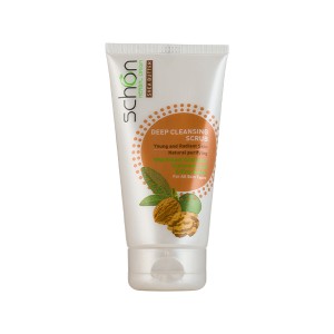 کرم اسکراب صورت شون مدل Walnut Shell حاوی شی‌باتر، روغن بادام و ویتامین E مناسب انواع پوست حجم 150ml