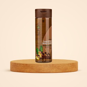 شامپو بدن کرمی مرطوب‌کننده و مغذی شون مدل Chocolate حاوی پروتئین شیر و عصاره کاکائو مناسب انواع پوست حجم 300ml