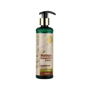 شامپو سر فاقد سولفات و کنترل‌کننده چربی شون مدل Moringa & Macadamia حاوی عصاره مورینگا و روغن ماکادمیا مناسب موهای چرب حجم 300ml