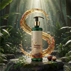 شامپو سر فاقد سولفات و کنترل‌کننده چربی شون مدل Moringa & Macadamia حاوی عصاره مورینگا و روغن ماکادمیا مناسب موهای چرب حجم 300ml
