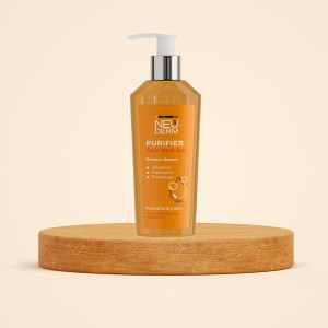 ژل شستشوی صورت آبرسان و التیام‌بخش نئودرم مدل Gentle Purifying حاوی آلانتوئین و پروویتامین B5 مناسب پوست‌های نرمال تا خشک حجم 200ml