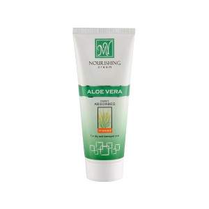کرم مرطوب‌کننده و ترمیم‌کننده دست و صورت مای مدل Aloe Vera حاوی عصاره آلوئه‌ورا و ویتامین E مناسب پوست‌های خشک و آسیب‌دیده