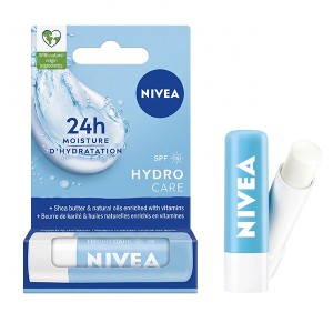 بالم لب آبرسان و مرطوب‌کننده ۲۴ ساعته نیوآ مدل Hydro Care حاوی عصاره آلوئه‌ورا با SPF 15 وزن 4.8 گرم