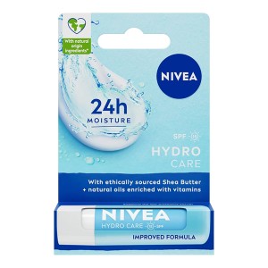 بالم لب آبرسان و مرطوب‌کننده ۲۴ ساعته نیوآ مدل Hydro Care حاوی عصاره آلوئه‌ورا با SPF 15 وزن 4.8 گرم