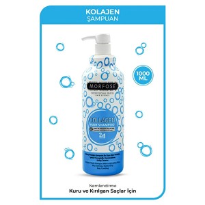شامپو آبرسان و حجم‌دهنده مورفوس مدل Collagen حاوی کلاژن مناسب موهای خشک و شکننده حجم 1000ml