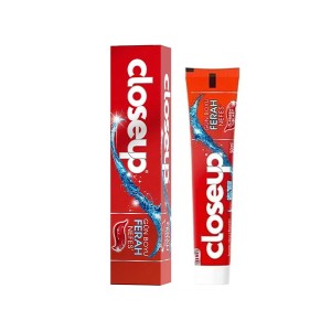 خمیر دندان ژله‌ای و خوشبوکننده کلوزآپ مدل Fresh Blast حاوی دهان‌شویه زینک و طعم نعنای باطراوت حجم 50ml