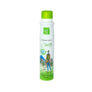 اسپری خوشبوکننده بدن زنانه مای مدل Classy با ماندگاری ۲۴ ساعته و رایحه گرم و شیرین حجم 200ml