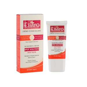 کرم ضدآفتاب ضد لک الارو مدل Spot Solution با SPF50 بی‌رنگ و روشن‌کننده حجم 40ml