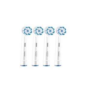سری مسواک برقی اورال بی مدل Sensitive Clean اصل مناسب دندان و لثه‌های بسیار حساس با الیاف یکدست فوق‌العاده نرم بسته ۴ عددی