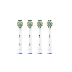 سری مسواک برقی اورال بی مدل Pro Floss Action اصل با الیاف میکروپالس پاک‌کننده فواصل بین‌دندانی بسته ۴ عددی