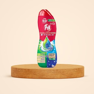 ژل ماشین ظرفشویی پریل مدل 5IN1 Arada Jel با قدرت چربی‌زدایی فوری و درخشان‌کننده ظروف حجم ۹۰۰ میل