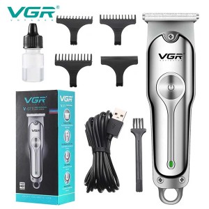 ماشین اصلاح سر و صورت و خط‌زن حرفه‌ای وی جی آر مدل VGR V-071 با تیغه T شکل استیل ضدزنگ و قابلیت صفرزنی