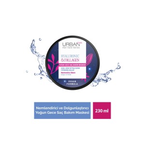 ماسک مو آبرسان و حجم‌دهنده اوربن کر مدل Hyaluronic Acid &amp; Collagen مخصوص موهای خشک، نازک و کدر حجم ۲۳۰ میل