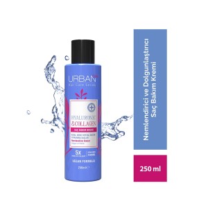 کرم مو و نرم‌کننده پلامپ‌کننده اوربن کر مدل Hyaluronic & Collagen پکیج جدید تقویت‌کننده ساقه خشک حجم ۲۵۰ میل