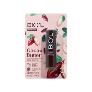 بالم لب مرطوب‌کننده بیول مدل Cacao Butter ترمیم‌کننده با عصاره کره کاکائو وزن ۴ گرم