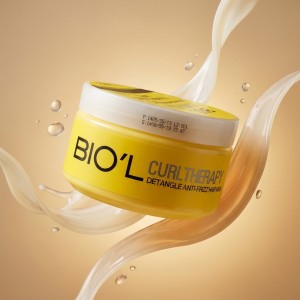 ماسک مو ترمیم‌کننده داخل حمام بیول مدل Curl Therapy آبرسان و مناسب موهای فر و وز حجم ۲۲۰ میل