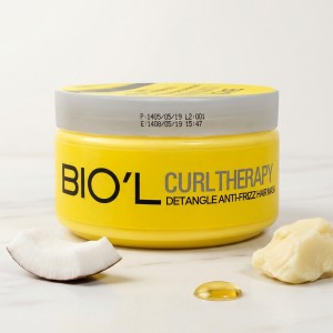 ماسک مو ترمیم‌کننده داخل حمام بیول مدل Curl Therapy آبرسان و مناسب موهای فر و وز حجم ۲۲۰ میل