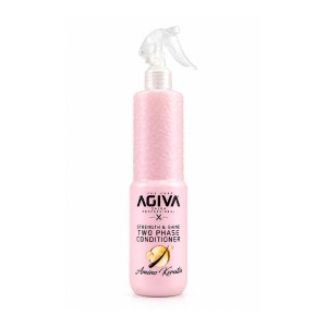 اسپری دوفاز مو آگیوا مدل Amino Keratin ترمیم‌کننده و محافظ حرارتی مناسب موهای آسیب‌دیده و شکننده حجم ۴۰۰ میل