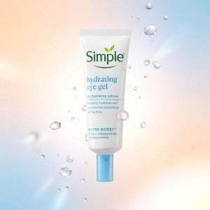 ژل دور چشم آبرسان سیمپل مدل Hydrating مناسب پوست‌های خشک، حساس و خسته حجم ۲۵ میل
