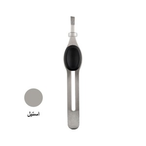 موچین انبری بیول مدل Easy Tweezy سرکج دکمه‌دار استیل ضدزنگ