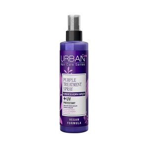اسپری مو اوربن کر مدل PURPLE TREATMENT ضد زردی و نارنجی‌شدن بدون نیاز به آبکشی حجم ۲۰۰ میل