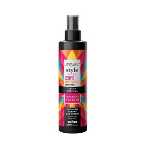 اسپری مو اوربن کر مدل HEAT PROTECT HAIR SPRAY 230C محافظ حرارتی با کراتین گیاهی حجم ۲۰۰ میل