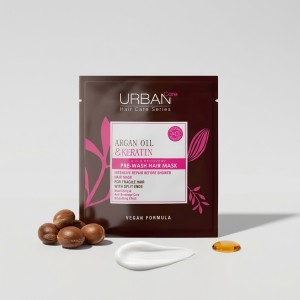 خرید ماسک مو اوربن کر مدل ARGAN OIL & KERATIN با فرمول وگان و بدون پارابن