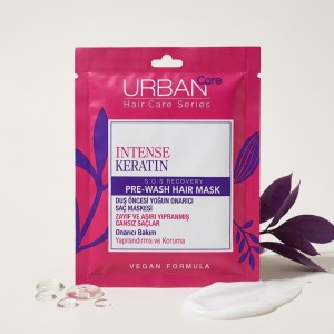 ماسک مو کراتینه اوربن کر مدل INTENSE KERATIN با فرمول وگان پیش از حمام