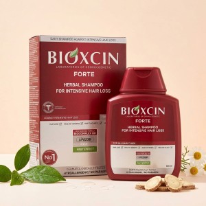 شامپو ضد ریزش مو بیوکسین مدل FORTE با مجموعه گیاهی BioComplex B11