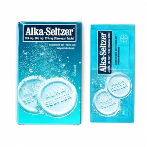 قرص جوشان آلکا سلتزر بایر مدل Alka-Seltzer مسکن و ضد اسید معده بسته ۱۰ عددی