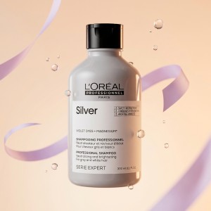 شامپو مناسب موهای بلوند و دکلره شده لورآل Silver، فرمول حرفه‌ای سری اکسپرت با منیزیم
