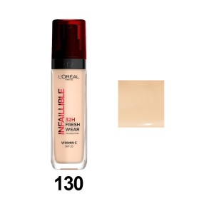 کرم پودر 32 ساعته حاوی ویتامین C و SPF 25 لورآل مدل Infallible 32H Fresh Wear حجم 30 میل