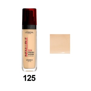 کرم پودر 32 ساعته حاوی ویتامین C و SPF 25 لورآل مدل Infallible 32H Fresh Wear حجم 30 میل