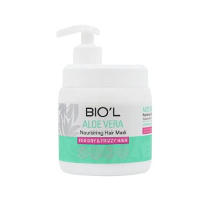 ماسک موی داخل حمام بیول مدل Aloe Vera حاوی عصاره آلوئه‌ورا و کراتین مناسب موهای خشک و وزدار حجم ۵۰۰ میل