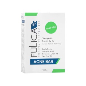پن پوست جوشدار فولیکا آر ایکس مدل ACNE BAR با سالیسیلیک اسید و لاکتوفرین وزن ۱۰۰ گرم