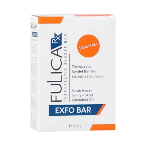 پن لایه بردار فولیکا آر ایکس مدل EXFO BAR با گرانول اسکراب و سالیسیلیک اسید وزن ۱۰۰ گرم