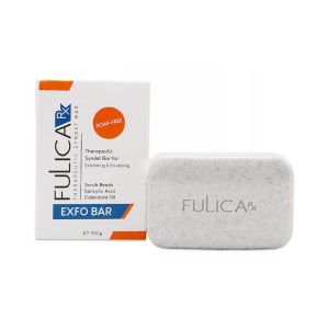 پن لایه بردار فولیکا آر ایکس مدل EXFO BAR با گرانول اسکراب و سالیسیلیک اسید وزن ۱۰۰ گرم