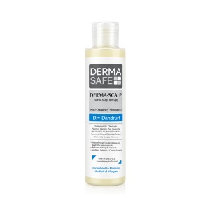 شامپو ضد شوره درماسیف مدل DermaScalp Dry فاقد سولفات مناسب مو و پوست سر خشک حجم ۲۰۰ میل