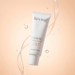 ضد آفتاب رویوال مدل PROBIOTIC SPF50 کنترل چربی پوست چرب و مختلط حجم ۵۰ میل