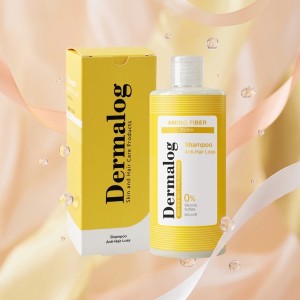 شامپو ضد ریزش درمالوگ مدل AMINO FIBRE Biotin بیوتین و آمینو فیبر فاقد سولفات حجم ۳۵۰ میل