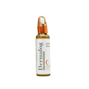 سرم ویتامین سی درمالوگ مدل Vitamin C And Hyaluronic Acid با آنتی‌اکسیدان و آبرسانی عمقی حجم ۵۰ میل