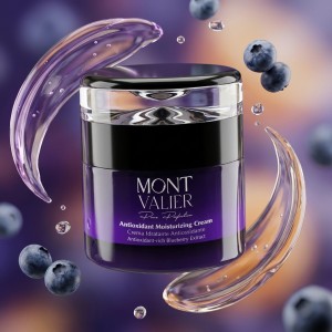 کرم مرطوب کننده و آنتی اکسیدان مونت ولیر مدل Antioxidant Moisturizing Cream آرامش بخش و ترمیم کننده حجم ۵۰ میل