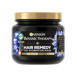 ماسک مو آبرسان حاوی زغال فعال و روغن سیاه‌دانه گارنیه مدل Botanic Therapy حجم 340 میل