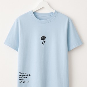 تیشرت پناه با طرح نوشتاری