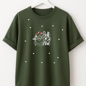 تیشرت پناه با طرح نوشتاری