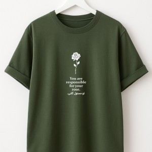 تیشرت پناه با طرح نوشتاری