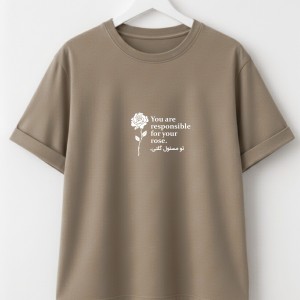 تیشرت پناه با طرح نوشتاری