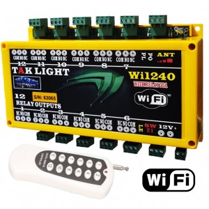 کنترلر وای فای 12 رله